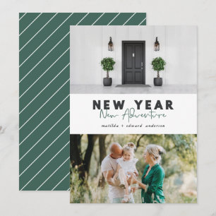 Nieuw jaar nieuwe avontuurkaart voor multi-fotovak