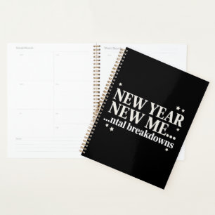 Nieuw Jaar Nieuwe Ik Mentale Ineenstorting Sarcast Planner