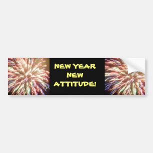 NIEUW JAAR, NIEUWE INSTELLING BUMPERSTICKER