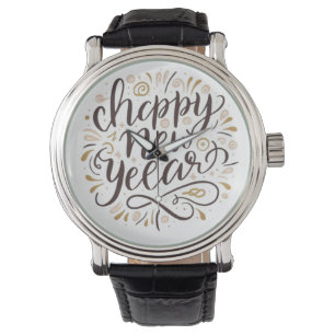 NIEUW JAAR NIEUWE START, Gelukkig Nieuwjaar Horloge