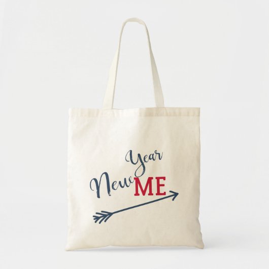 Nieuw jaar resolutie typografie script quote tote bag (Voorkant)