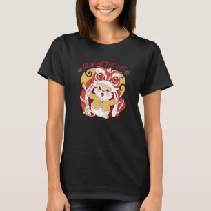 Nieuw jaar van de konijnenkat Chinese Zodiac Drago T-shirt