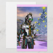 NIEUW JAAR VAN EEN CYBORG BRIEFPAPIER (Voorkant / Achterkant)