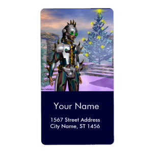 NIEUW JAAR VAN EEN CYBORG ETIKET