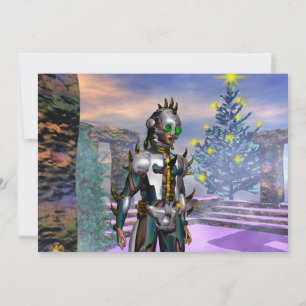 NIEUW JAAR VAN EEN CYBORG FEESTDAGENKAART