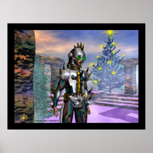 NIEUW JAAR VAN EEN CYBORG kolossaal Poster