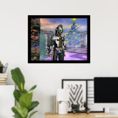 NIEUW JAAR VAN EEN CYBORG kolossaal Poster (Thuiskantoor)