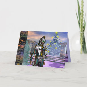 NIEUW JAAR VAN EEN CYBORG VERDROPT... FEESTDAGEN KAART