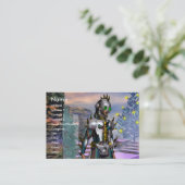 NIEUW JAAR VAN EEN CYBORG VISITEKAARTJE (Staand voorkant)