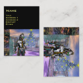 NIEUW JAAR VAN EEN CYBORG VISITEKAARTJE (Voorkant / Achterkant)