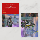 NIEUW JAAR VAN EEN CYBORG VISITEKAARTJE (Voorkant / Achterkant)