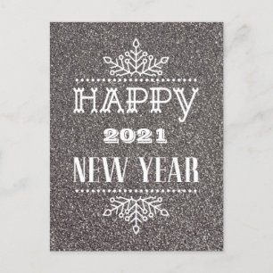 NIEUW JAAR VAN TOEPASSING 2021 Moderne typografi Feestdagenkaart