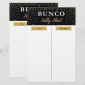 Nieuw jaar voor bunco-spellijst (Voorkant / Achterkant)