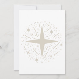 Nieuw jaar: zilveren en geconfetteerde sterren feestdagenkaart