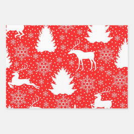 Nieuw jaarspatroon inpakpapier vel