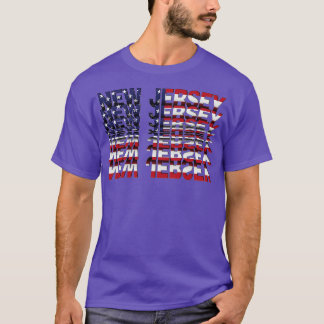 Nieuw Jersey Flip Text, effect T-shirt