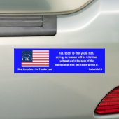 Nieuw Jeruzalem, het beloofde land Bumpersticker (Op auto)