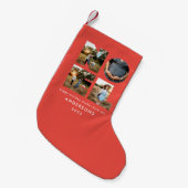 Nieuw kerstdapperse moderne 4 foto's simpele feest kleine kerstsok (Voorkant (Hangend))