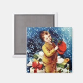 Nieuw kerstPet  Magnet Magneet (Voorkant / Achterkant)