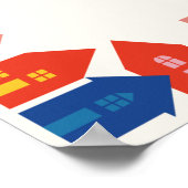 Nieuw Kind op het Block Buurt Baby shower Poster (Hoek)