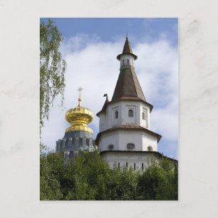 Nieuw klooster van Jeruzalem in Istra, Rusland Briefkaart