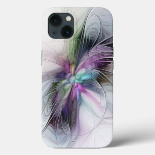 Nieuw leven, kleurrijke Abstracte fractale kunst F iPhone 13 Hoesje