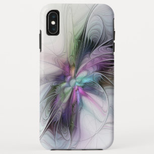 Nieuw leven, kleurrijke Abstracte fractale kunst F iPhone XS Max Hoesje
