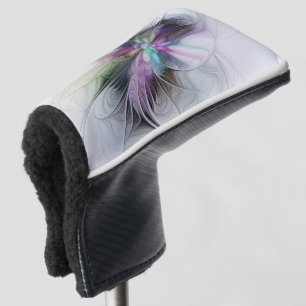 Nieuw leven, kleurrijke Abstracte fractale kunst F Golfheadcover