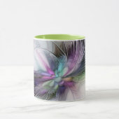 Nieuw leven, kleurrijke Abstracte fractale kunst F Mok (Midden)