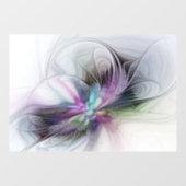 Nieuw leven, kleurrijke Abstracte fractale kunst F Raamsticker (Vel)