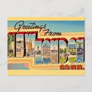 Nieuw Londen Connecticut Ansichtkaart Briefkaart