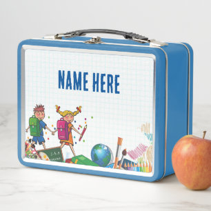 NIEUW! Lunchbox - Terug naar School Metal - Lichtb