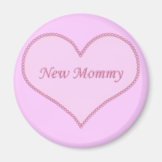 Nieuw mammie Magnet, Roze Magneet (Voorkant)
