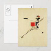 Nieuw Man van El Lissitzky Abstract Briefkaart (Voorkant / Achterkant)