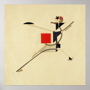 Nieuw Man van El Lissitzky Abstract Poster