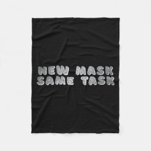 _nieuw Masker Dezelfde Taak_ Een Positieve Doel Af Fleece Deken