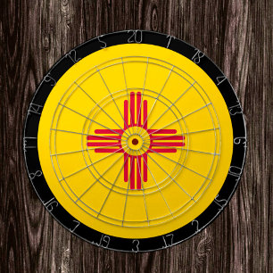Nieuw Mexicaans vlagdartboard en nieuw Mexico/game Dartbord
