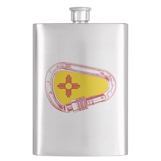 Nieuw-Mexicaanse klimmer Carabiner Heupfles (Voorkant)