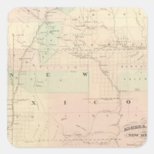 Nieuw Mexico 2 Vierkante Sticker