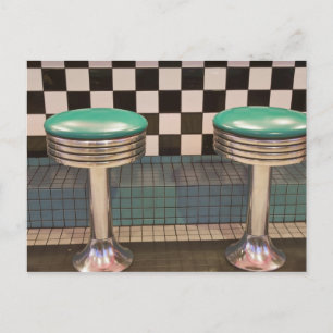 Nieuw Mexico, Albuquerque. De 66 Diner samen Briefkaart