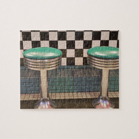 Nieuw Mexico, Albuquerque. De 66 Diner samen Legpuzzel (Horizontaal)