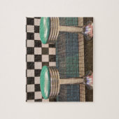 Nieuw Mexico, Albuquerque. De 66 Diner samen Legpuzzel (Verticaal)