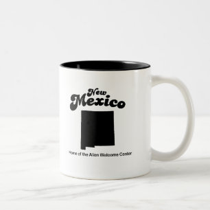 Nieuw Mexico - Alien Welcome Center Tweekleurige Koffiemok