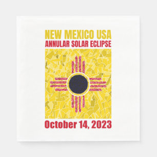 Nieuw Mexico Annular Eclipse Napkin Servet