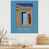 Nieuw Mexico Blue Window Poster (Keuken)