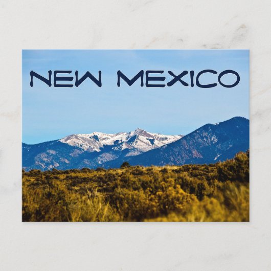 Nieuw Mexico Briefkaart (Voorkant)
