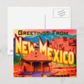 Nieuw Mexico-Briefkaart Briefkaart (Voorkant / Achterkant)