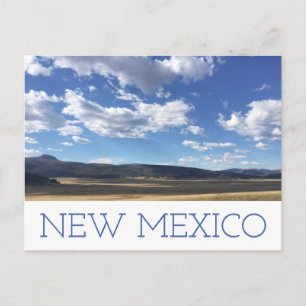 Nieuw Mexico Bright Blue Sky en Mountains Briefkaa Briefkaart