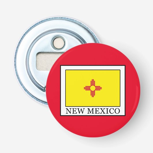 Nieuw Mexico Button Flesopener (Voorkant)