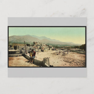 Nieuw Mexico. Pueblo de Taos klassiek Photochrom Briefkaart